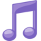 Musical Note emoji on Facebook